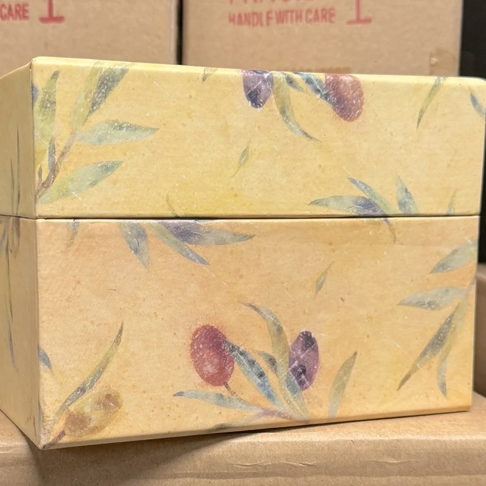 Toscana Recipe Card Box - BOX ONLY- See pics